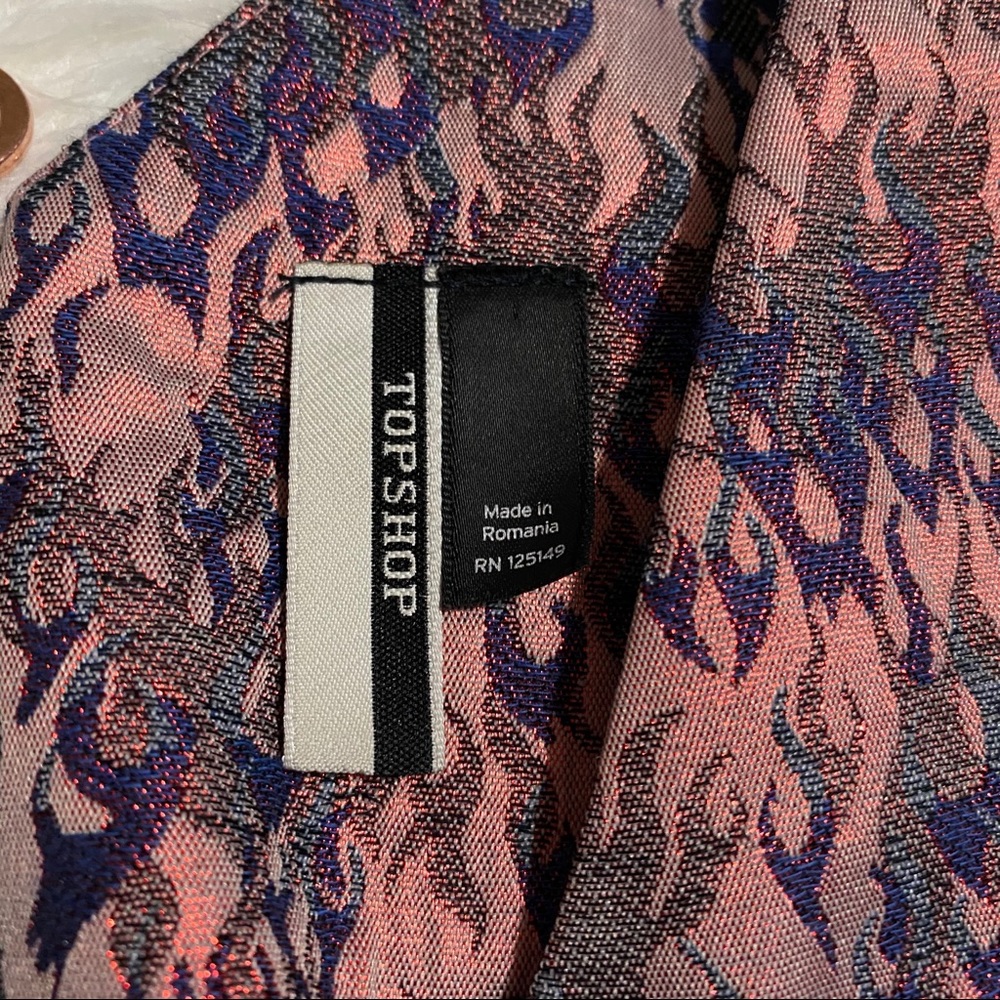 TOPSHOP Fire Flame Print Dress - Picture 10 of 11